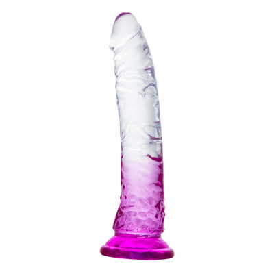 Ponto Jelly Dildo realística de G com os brinquedos adultos anais compatíveis do sexo do chicote de fios flexível forte do pênis do copo da sução para mulheres